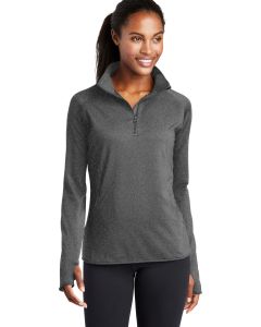 New HIre - Sport Tek Ladies Sport Wick Stretch 1/4 Zip Pullover - LST850