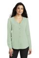 New Hire - Port Authority Ladies Long Sleeve Button-Front Blouse - LW700